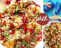 papdi chaat And Cold Drink