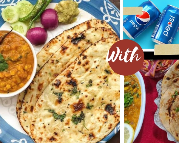 1 Piece Butter Naan,Egg Tadaka And Cold Drink