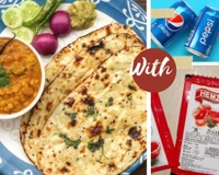 1 Piece Butter Naan,Egg Tadaka And Cold Drink