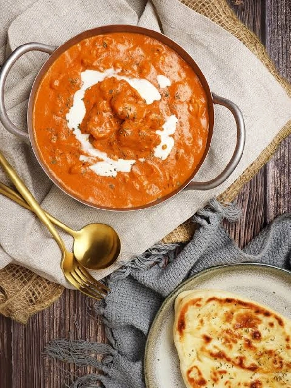 Butter Naan And Testy Chicken Curry