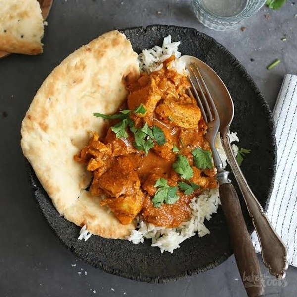 Butter Naan And Testy Chicken Curry