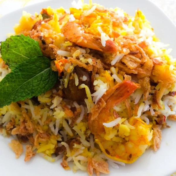 Prawn biryani 