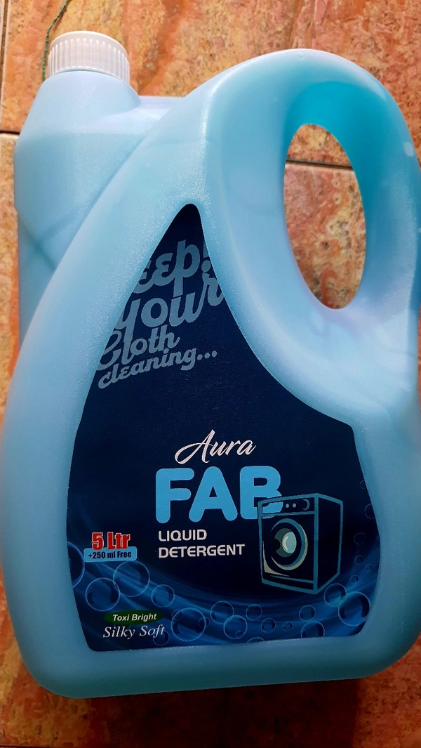 Liquid Detergent FAB AURA 5 Ltr - Curious Blue