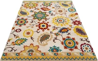 Handmade Traditional Design Woollen Carpets For Living Room - Beige, 5x8