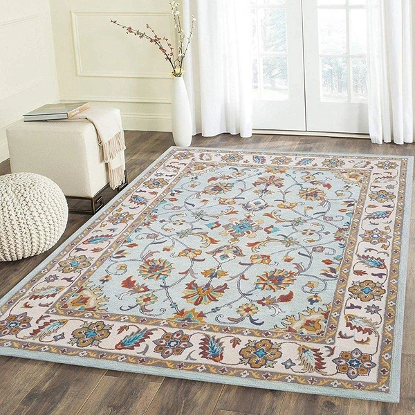 Handmade Traditional Design Woollen Carpets For Living Room - Multi