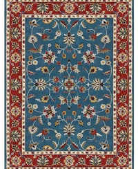Handmade Traditional Design Woollen Carpets For Living Room - Blue, 5x8
