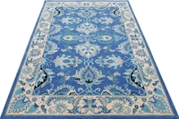 Handmade Traditional Design Woollen Carpets For Living Room - Electric Violet, 5x8