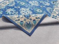Handmade Traditional Design Woollen Carpets For Living Room - Electric Violet, 5x8