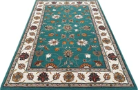 Handmade Traditional Design Woollen Carpets For Living Room - Teal, 5x8