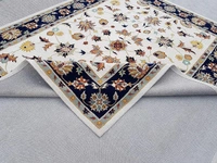 Handmade Traditional Design Woollen Carpets For Living Room - White, 5x8