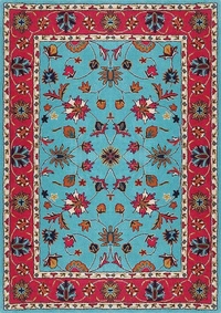 Handmade Traditional Design Woollen Carpets For Living Room - Melrose, 5x8
