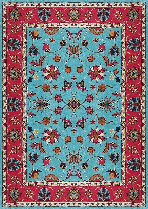 Handmade Traditional Design Woollen Carpets For Living Room - Melrose, 5x8