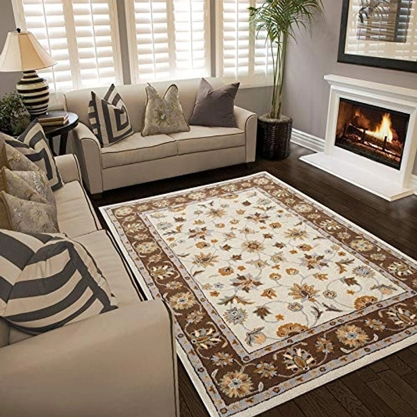 Handmade Traditional Design Woollen Carpets For Living Room - multi, 5x8