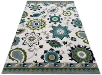 Handmade Traditional Design Woollen Carpets For Living Room - Off White, 5x8