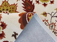 Handmade Traditional Design Woollen Carpets For Living Room - beige, 5x8