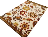 Handmade Traditional Design Woollen Carpets For Living Room - beige, 5x8