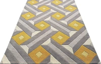 Handmade Modern Design Woollen Carpets For Living Room - multi, 5x8