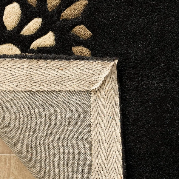 Handmade Modern Design Woollen Carpets For Living Room - Morocco Brown, 5x8