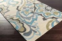 Handmade Modern Design Woollen Carpets For Living Room - ivory, 5x8