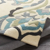 Handmade Modern Design Woollen Carpets For Living Room - ivory, 5x8