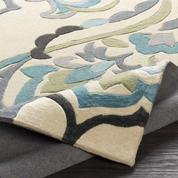 Handmade Modern Design Woollen Carpets For Living Room - ivory, 5x8