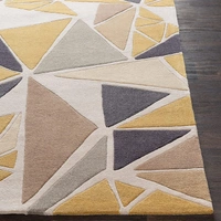 Handmade Modern Design Woollen Carpets For Living Room - multi, 5x8