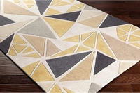 Handmade Modern Design Woollen Carpets For Living Room - multi, 5x8