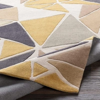 Handmade Modern Design Woollen Carpets For Living Room - multi, 5x8