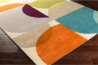 Handmade Modern Design Woollen Carpets For Living Room - multi, 5x8