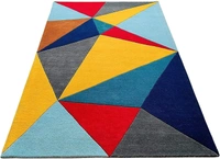 Handmade Modern Design Woollen Carpets For Living Room - multi, 5x8