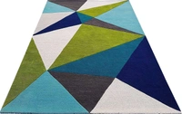 Handmade Modern Design Woollen Carpets For Living Room - multi
