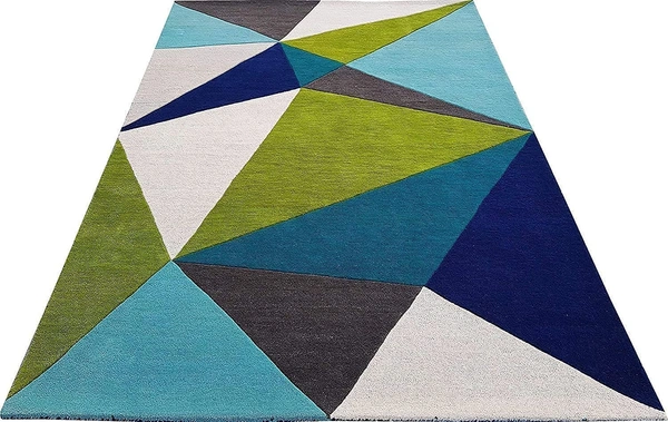 Handmade Modern Design Woollen Carpets For Living Room - multi
