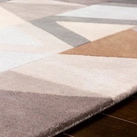 Handmade Modern Design Woollen Carpets For Living Room - multi, 5x8