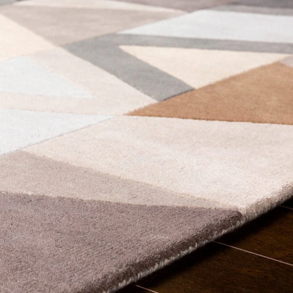 Handmade Modern Design Woollen Carpets For Living Room - multi, 5x8