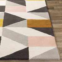 Handmade Modern Design Woollen Carpets For Living Room - multi, 5x8
