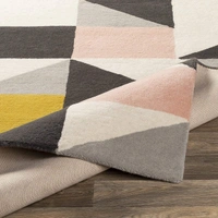 Handmade Modern Design Woollen Carpets For Living Room - multi, 5x8