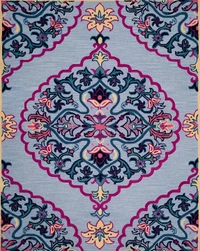 Handmade Traditional Design Woollen Carpets For Living Room - multi, 5x8