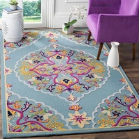 Handmade Modern Design Woollen Carpets For Living Room - multi, 5x8