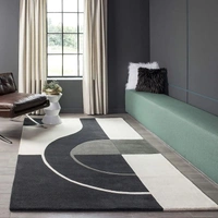 Handmade Modern Design Woollen Carpets For Living Room - multi, 5x8