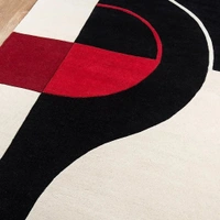 Handmade Modern Design Woollen Carpets For Living Room - multi, 5x8