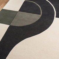 Handmade Modern Design Woollen Carpets For Living Room - multi, 5x8