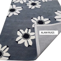 Handmade Modern Design Woollen Carpets For Living Room - multi, 5x8