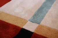 Handmade Modern Design Woollen Carpets For Living Room - multi, 5x8