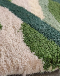 Handmade Modern Design Woollen Carpets For Living Room - multi, 5x8