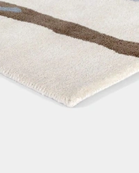 Handmade Modern Design Woollen Carpets For Living Room - White, 5x8