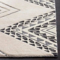 Handmade Modern Design Woollen Carpets For Living Room - beige, 5x8