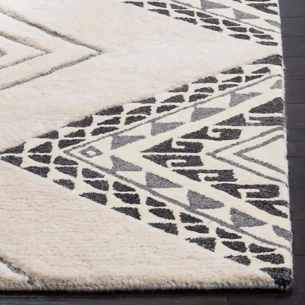 Handmade Modern Design Woollen Carpets For Living Room - beige, 5x8