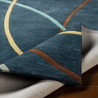 Handmade Modern Design Woollen Carpets For Living Room - multi, 5x8