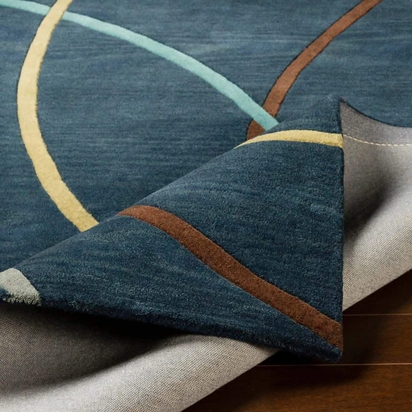 Handmade Modern Design Woollen Carpets For Living Room - multi, 5x8