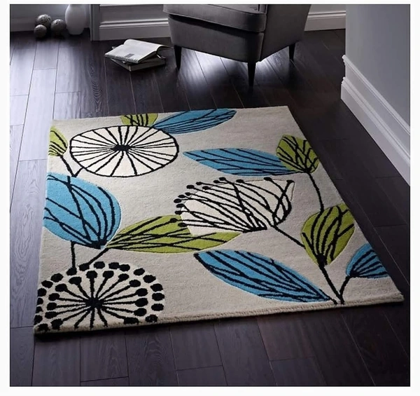 Handmade Modern Design Woollen Carpets For Living Room - multi, 5x8